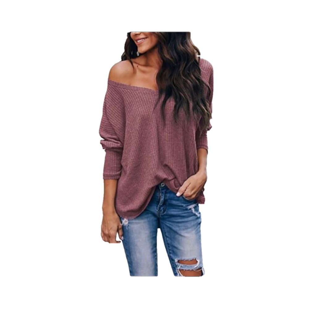 Mauve Waffle Material Slouchy Shrug Top, Size Medium, NWT